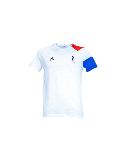 T-shirt blanc tricolore Vétéran