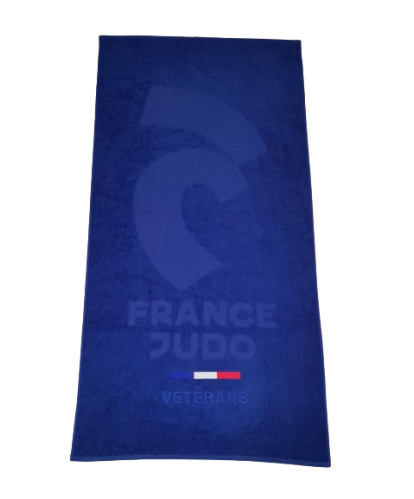 Serviette Bleue France Judo Vétéran