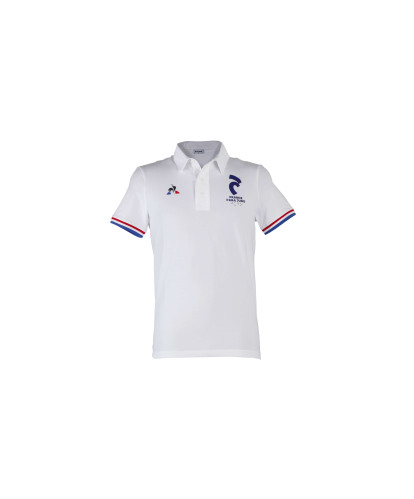 Polo tricolore blanc Para Judo