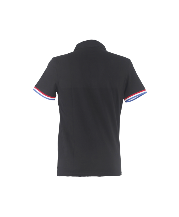 Polo tricolore noir Para Judo