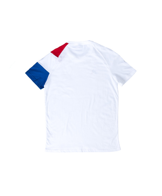 T-shirt blanc tricolore Para Judo