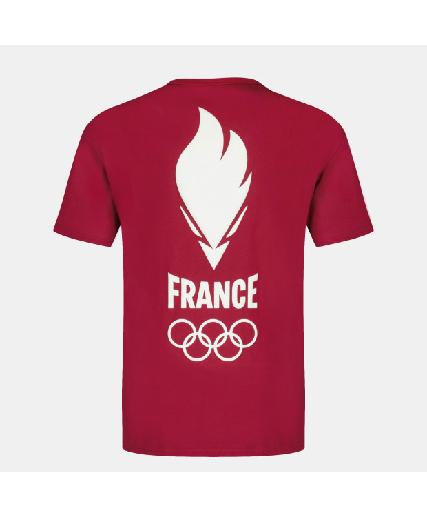 T-shirt Rouge Equipe de France Olympique Enfant