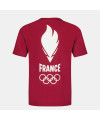 T-shirt Rouge Equipe de France Olympique Enfant