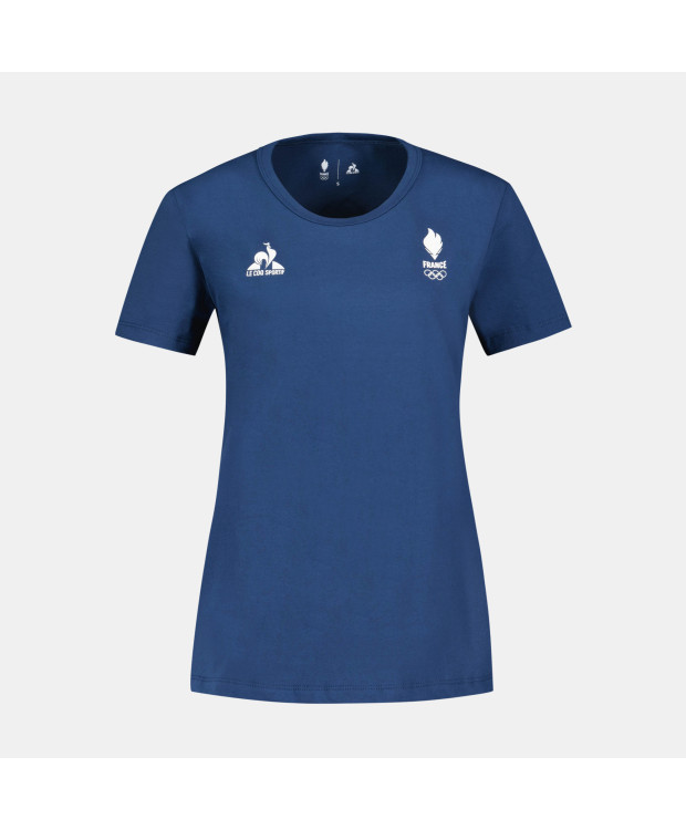 T-shirt Bleu Equipe de France Olympique Femme