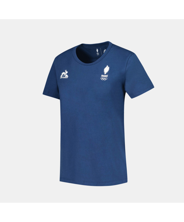 T-shirt Bleu Equipe de France Olympique Femme