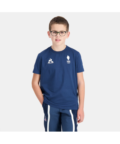 T-shirt Bleu Equipe de France Olympique Enfant