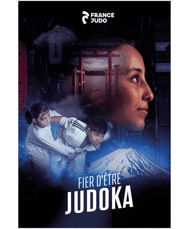 Lot de 5 affiches "Fier d'être judoka"