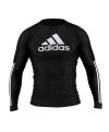 Rashguard noir manches longue - adidas
