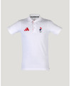 Polo blanc unisexe adidas Equipe de France