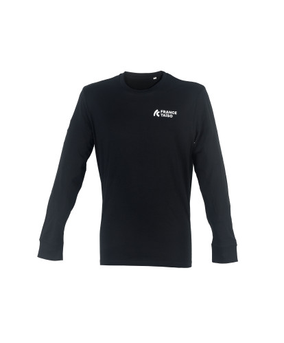 T-shirt noir manches longues France Taïso