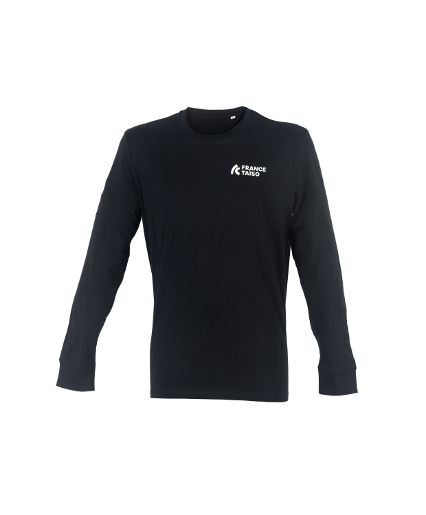 T-shirt noir manches longues France Taïso