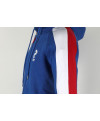 Sweat à capuche zippé France Judo bleu roi