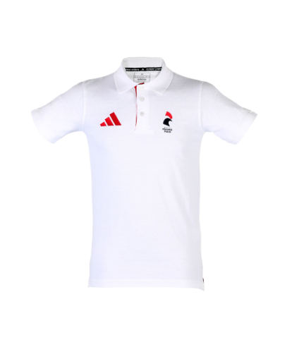 Polo blanc unisexe adidas Equipe de France