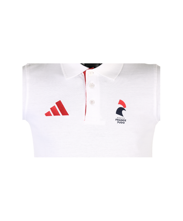 Polo blanc unisexe adidas Equipe de France