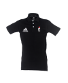 Polo noir unisexe adidas Equipe de France