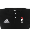 Polo noir unisexe adidas Equipe de France