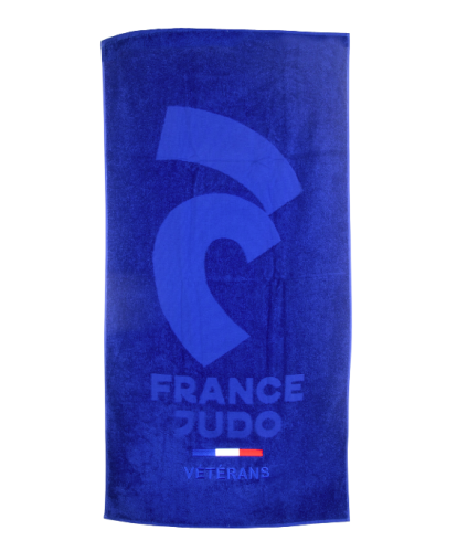 Serviette Bleue France Judo Vétéran