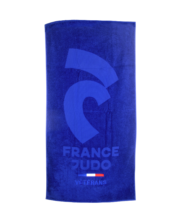 Serviette Bleue France Judo Vétéran