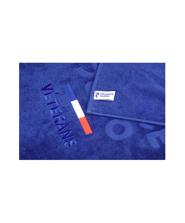 Serviette Bleue France Judo Vétéran
