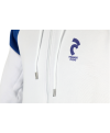 Sweat à capuche zippé France Judo Blanc