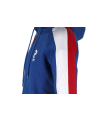Sweat à capuche zippé France Judo bleu roi