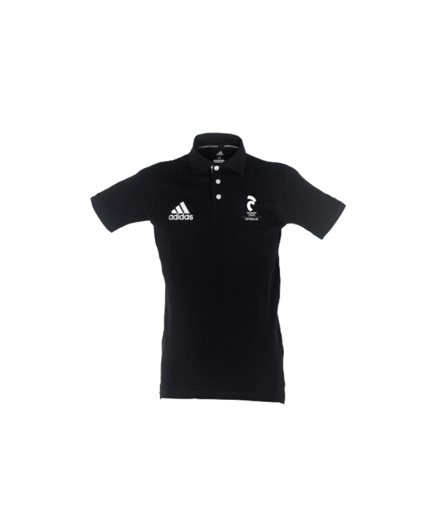 Polo noir France Judo Vétérans - adidas