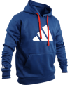Sweat à capuche bleu France Judo Vétérans - adidas