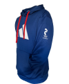 Sweat à capuche bleu France Judo Vétérans - adidas