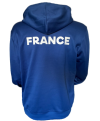 Sweat à capuche bleu France Judo Vétérans - adidas