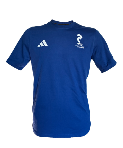 T-shirt bleu France Judo Vétérans - adidas