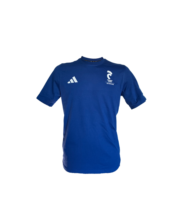 T-shirt bleu France Judo Vétérans - adidas