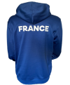 Sweat à capuche bleu France Judo Vétérans - adidas