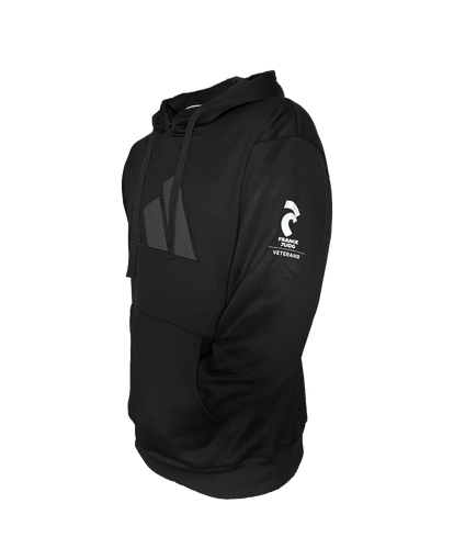 Sweat à capuche noir France Judo Vétérans - adidas