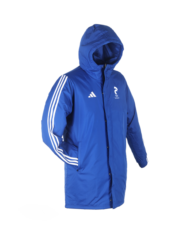 Parka adidas bleu France Judo Vétérans