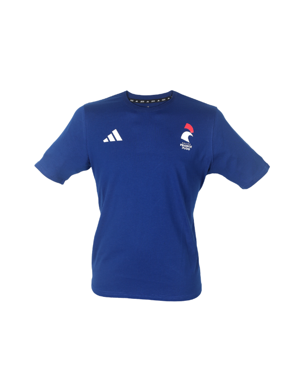 T-shirt bleu coton adidas - Equipe de France