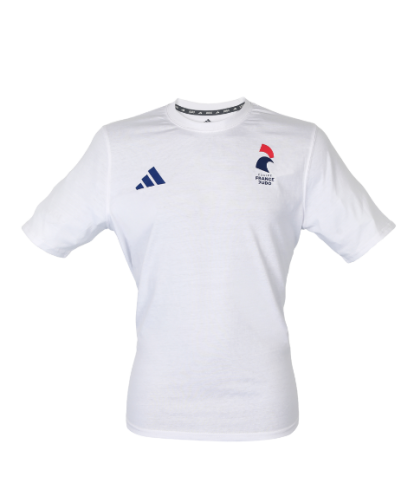 T-shirt blanc coton adidas - Equipe de France
