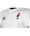 T-shirt blanc coton adidas - Equipe de France