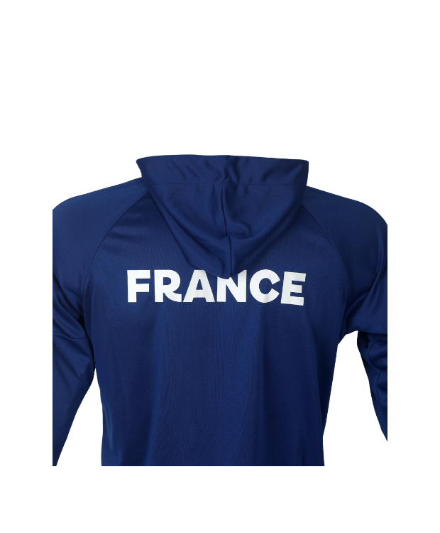 Veste zippée capuche bleu adidas - Equipe de France
