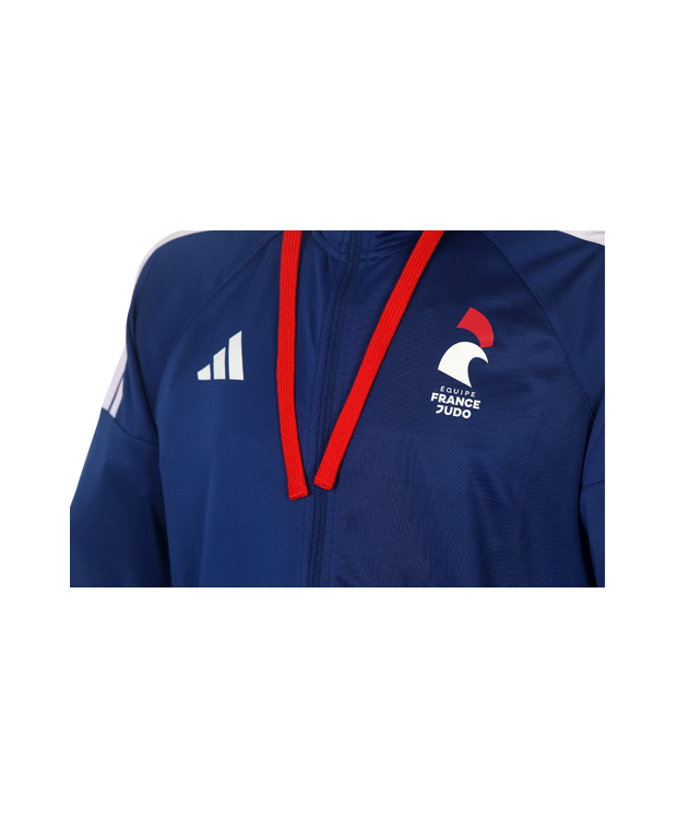 Veste zippée capuche bleu adidas - Equipe de France