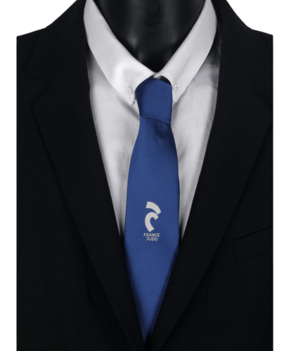 Cravate arbitre BLEUE France Judo