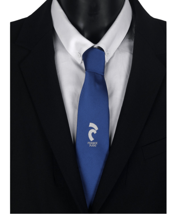 Cravate arbitre BLEUE France Judo