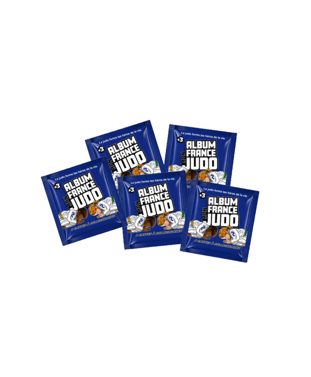 5 lots de 8 vignettes "Mon Album France Judo"