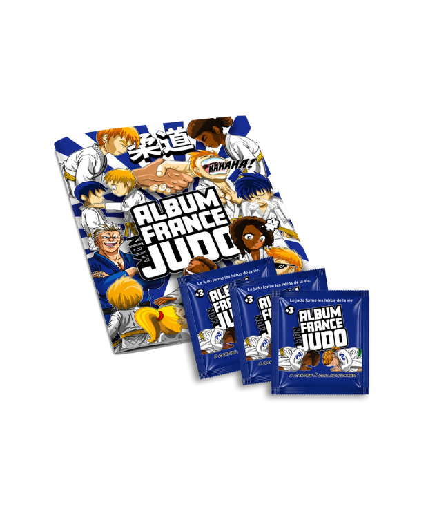 Mon Album France Judo + 3 lots de 8 vignettes