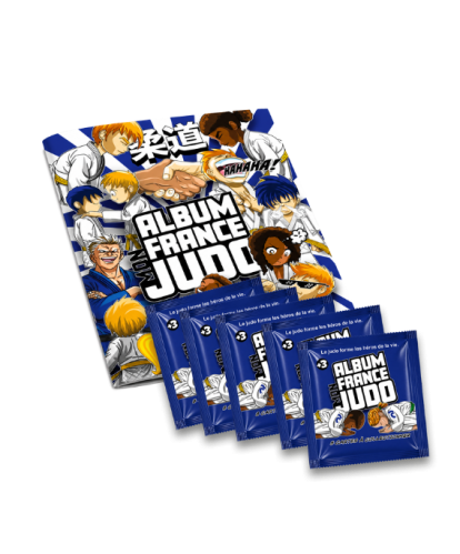 Mon Album France Judo + 5 lots de 8 vignettes