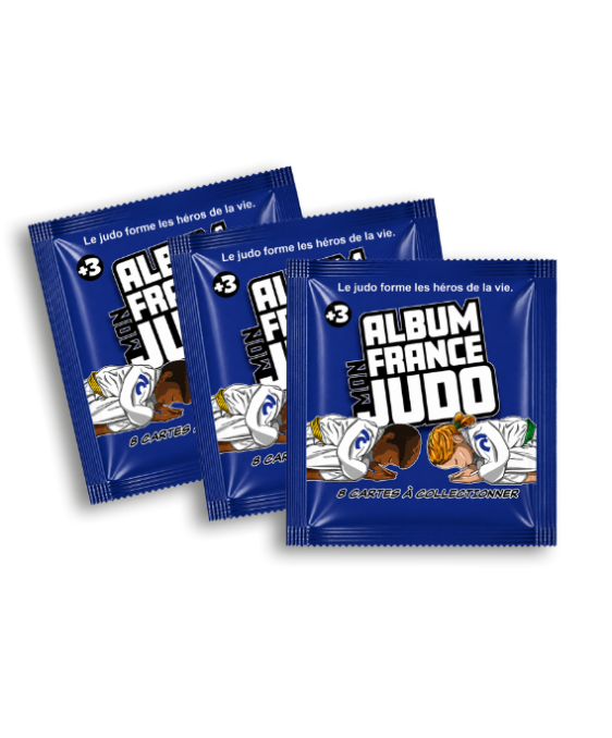 3 lots de 8 vignettes "Mon Album France Judo"