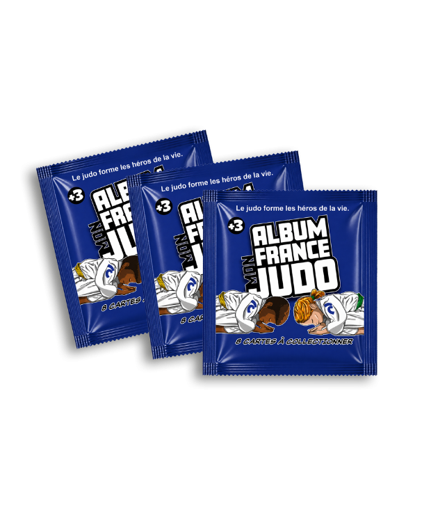 3 lots de 8 vignettes "Mon Album France Judo"