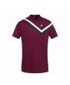 T-Shirt Manches Courtes Tricolore Prune Le Coq Sportif