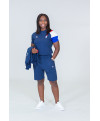 T-shirt tricolore bleu Le Coq Sportif