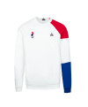 Sweat tricolore blanc Le Coq Sportif